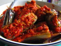 Hidangan Terong Balado Khas Minang