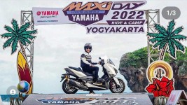 Kemeriahan Maxi Yamaha Day di Pantai Jungwok Yogyakarta