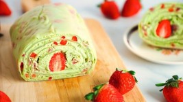 Resep Membuat Towel Crepe Cake Roll Matcha