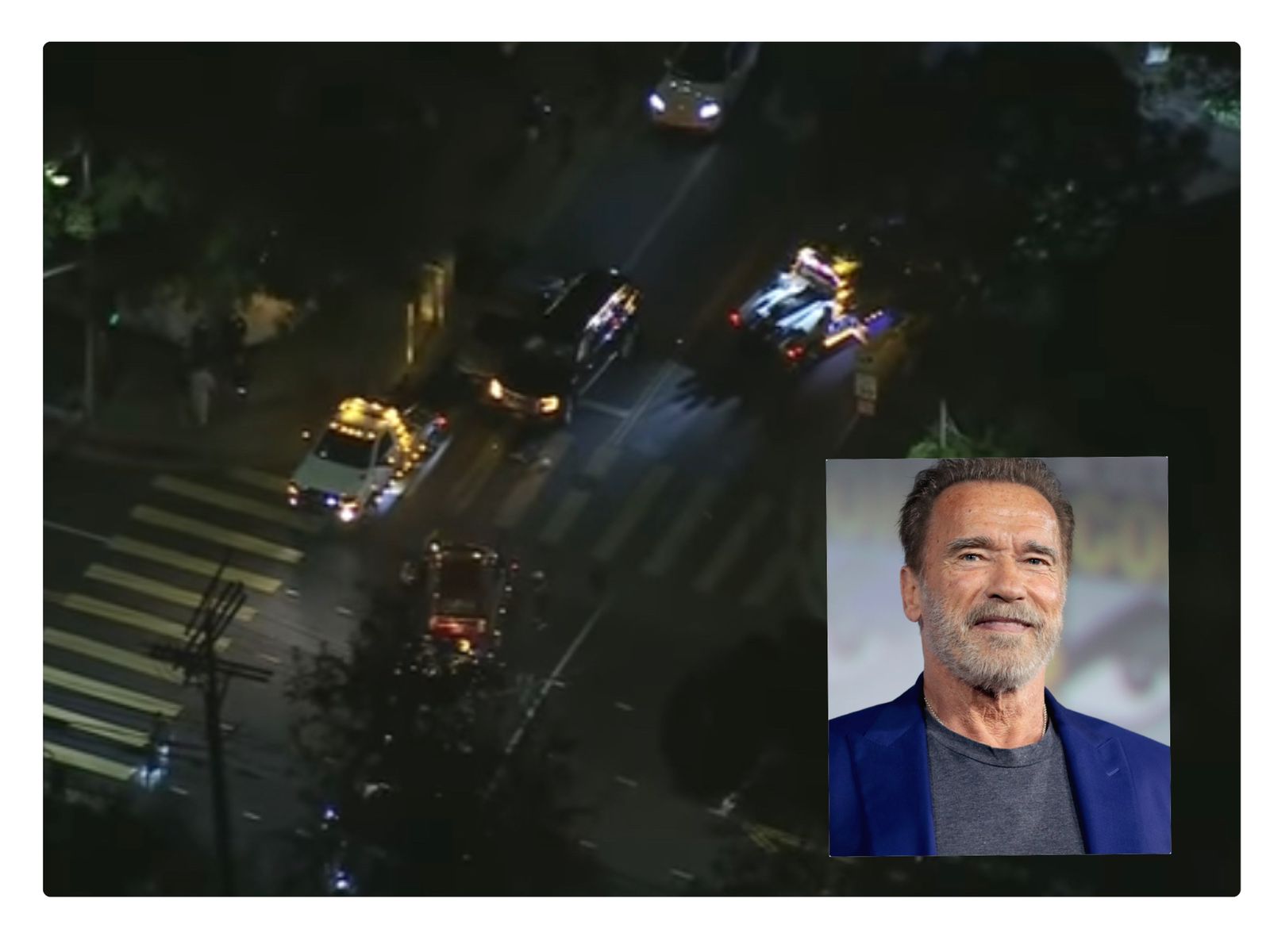 Arnold Schwarzenegger Alami Tabrakan Melibatkan 4 Mobil