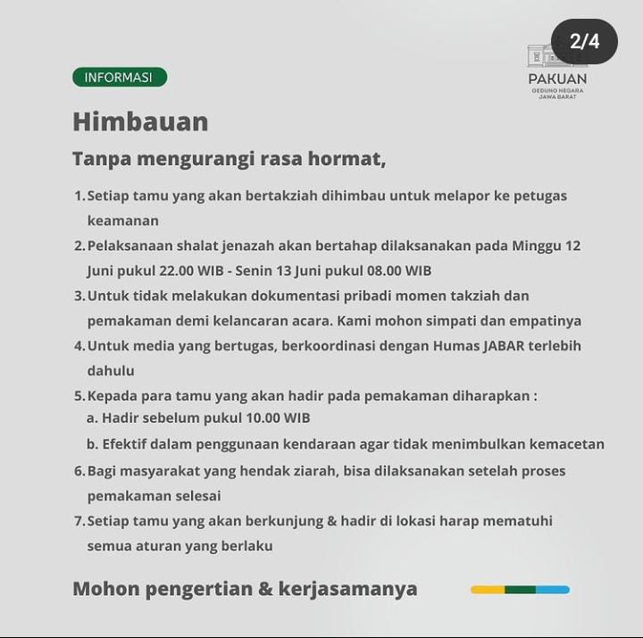 Minggu Sore Tiba di Tanah Air, Jenazah Emmeril Kahn Mumtadz Langsung Menuju Bandung   