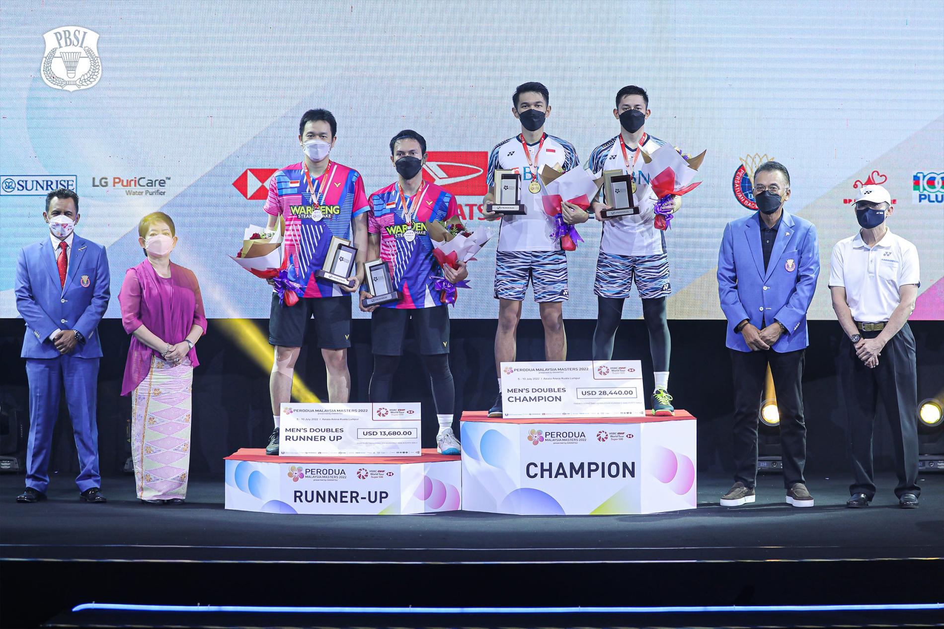 FajRi Berhasil Unggul dari The Daddies di Malaysia Masters 2022   