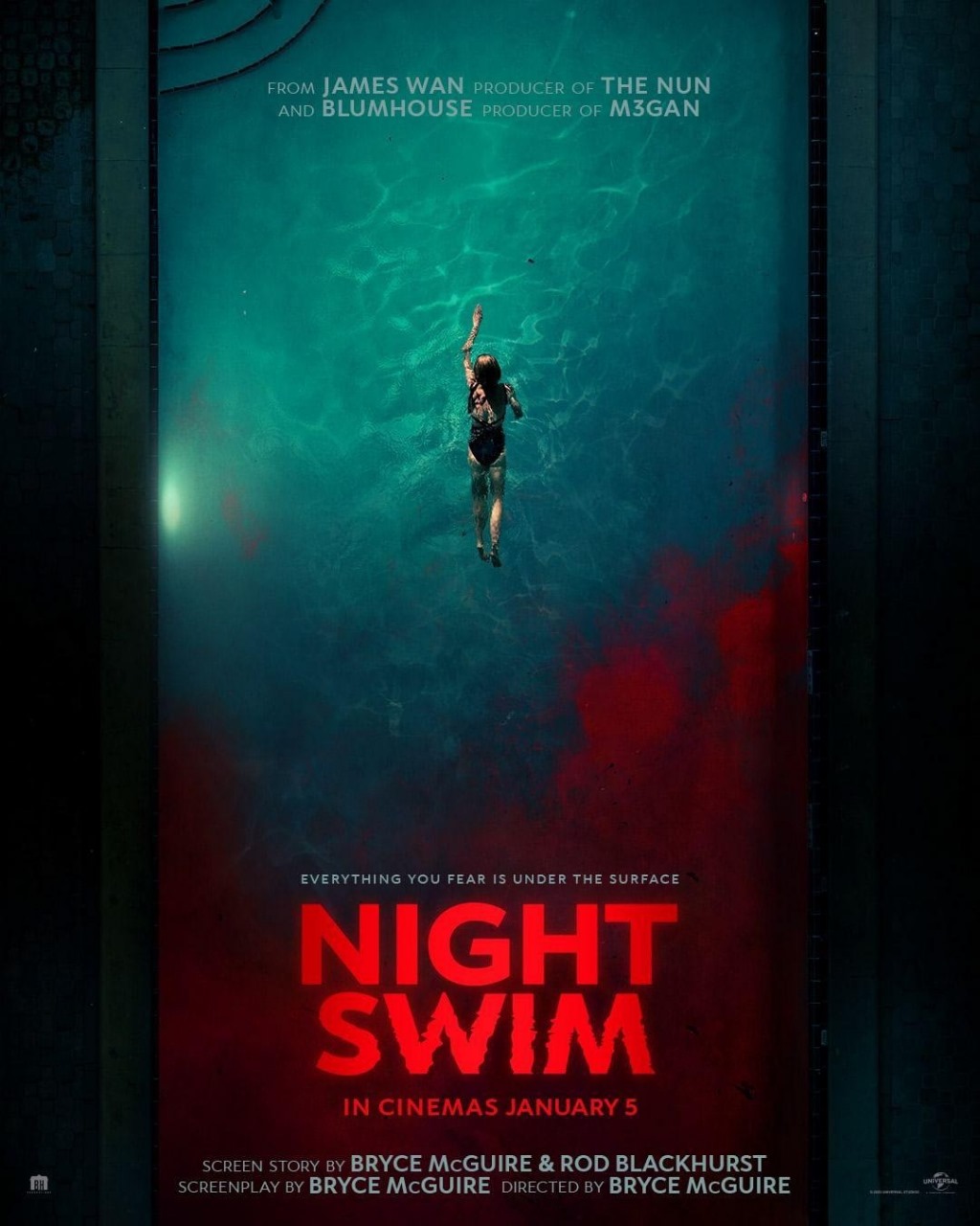 Sinopsis Film Night Swim, Keluarga yang di Teror Oleh Makhluk Astral, Fim ini akan tayang di bioskop Amerika Serikat Tanggal 5 Januari 2024